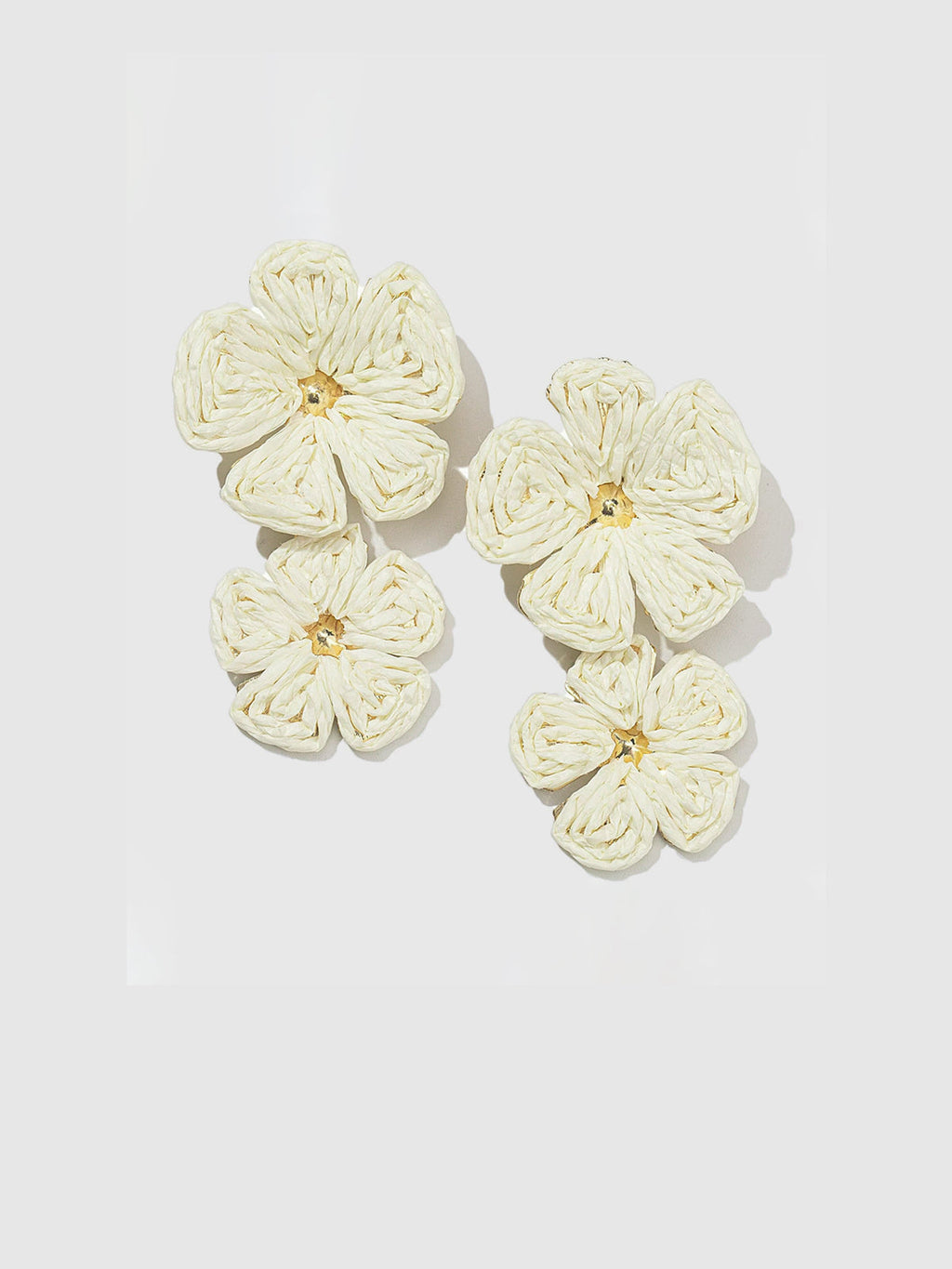 Gilded Lace Petal Earrings