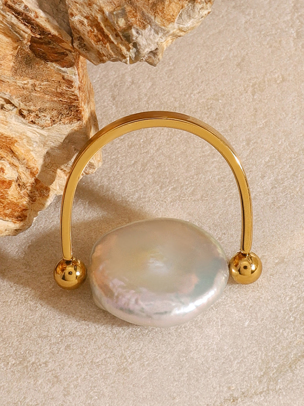 Reversible Baroque Pearl Ring