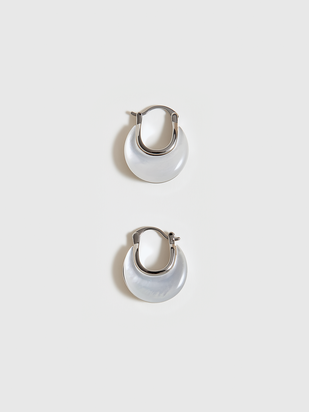 Mother of Pearl Hoop Earrings